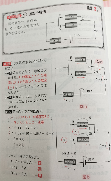 高校物理についてです。 step3のイがわかりません。一周すると考えて式を作るのですが、なぜ2Iが無く、3iだけなんですか？