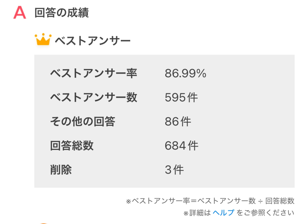 その他の回答が（他の回答者がベストアンサーに選ばれた）86件はあまりにも多くないですか？