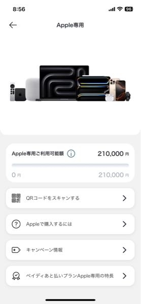ペイディAppleの審査で落ちてしまったのですが、アプリ内ではAppleの限