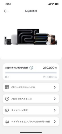 ペイディAppleの審査で落ちてしまったのですが、アプリ内ではAppleの限度額21万と表示されています。金額は下取りを利用して19万でした。審査通らなくてもこのページは表示されるのでしょうか？ 