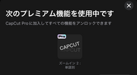 CapCutでエクスポートしようとしたら
Pro(写真にあるPro)が着いており、
外して保存したいのですが
このProのアニメション？がどこのか分からず… どなたか教えていただけませんでしょうか…
お願いします。