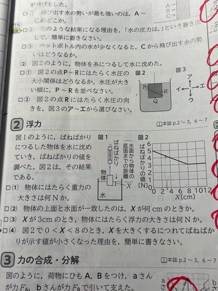 浮力の３番の答えがなんで0.75Nになるのか意味が分かりませんおしえてください