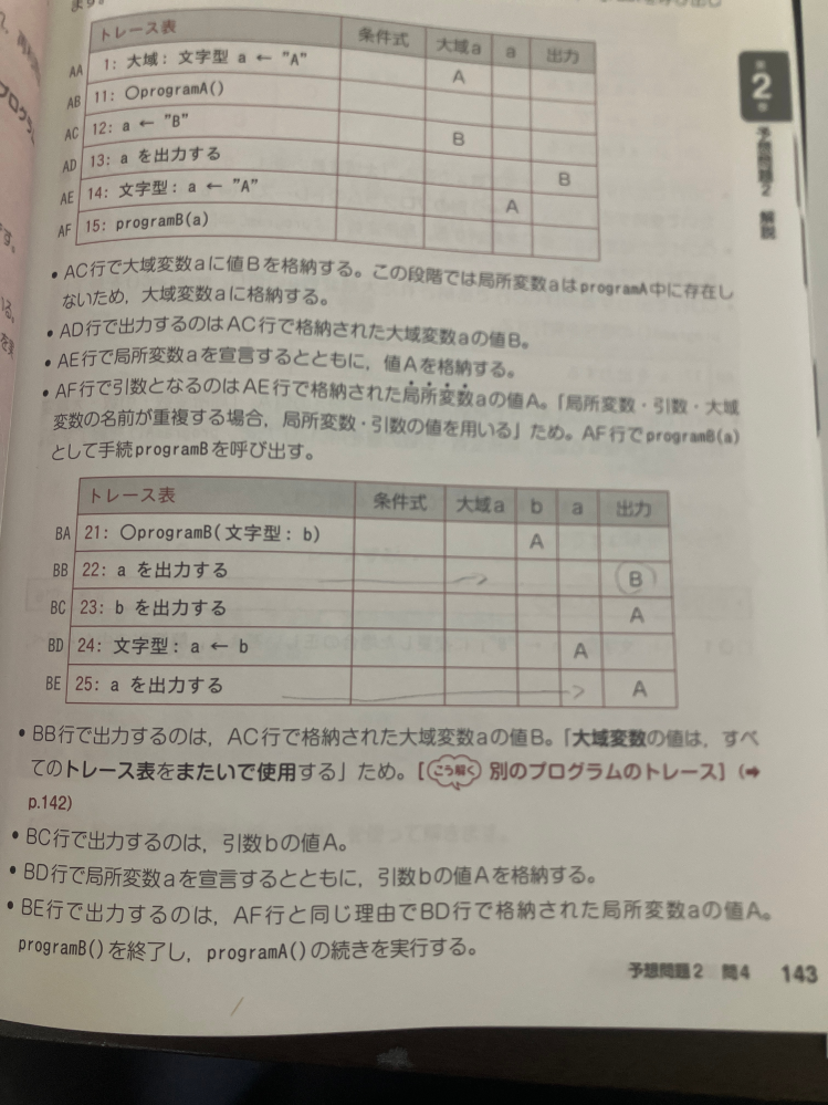 22と25のaを出力するという指示に対して出力される文字が異なるのですが、見分けかたはどのようにしていますか？