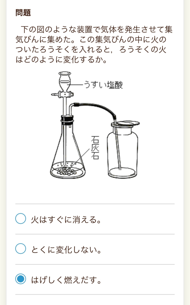 大至急お願いします。 この理科の問題の答え教えてください。