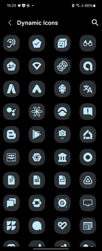 アイコンパックアプリを探しています。

種類が多い(いろんなアプリに当てはめられる)ものを探しています 試しに入れてみたDynamic Iconsは検索する際英語でしかできず、楽天各アプリやメルカリなど日本のアプリに対応していませんでした。
でも、こんな感じのアプリを探しています。

androidです。

おすすめ教えてください。


アイコン カスタマイズ アイコンパ...