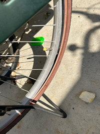 自転車　一年ほど使用　フロントタイヤ交換後半年使用　現状優先 自転車一年ほど使用フロントタイヤ交換後半年使用現状優先