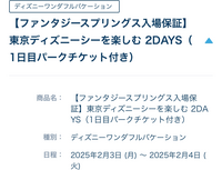 ディズニーハッピーエントリー ランドorシー2025/3/4 公式】ディズニーホテル宿泊者特典「ハッピーエントリー