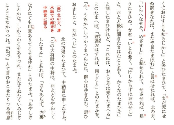 古文の品詞分解をして欲しいです。赤戦の部分が分からないので教えてください。助動詞などの意味や活用も教えてくださると助かります。