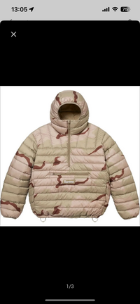 supremeのハーフジップマイクロダウンを購入したいです。173cmの supremeのハーフジップマイクロダウンを購入したいです。173cmの