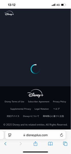 ディズニープラスの１ヶ月プランが終わってしまった為、再度その同じプランを購入したいのですがずっと読み込みをしていて次のページが表示されません。 対処法を知っている方教えてください、、