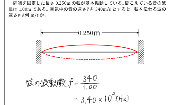 物理の問題で、なぜこれで振動数が求められるのか分かりません。そもそも、振動数とは何ですか？教えてください