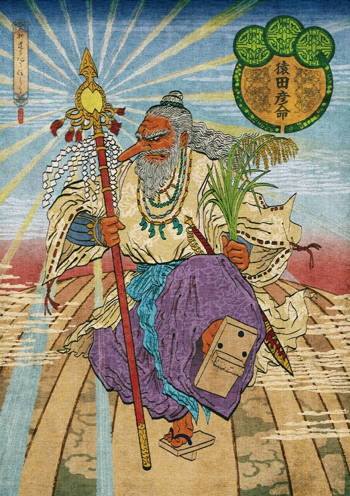 【猿田彦命（さるたひこ の みこと）/天狗】 猿田彦命はどうして祭礼のとき天狗みたいなお面をかぶるのですか？wi