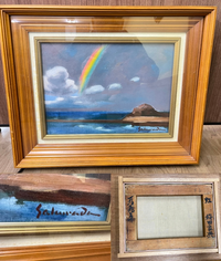 値下げします。近くの画家から貰った物です。50年はたちます。価値は分かりません。 値下げします。近くの画家から貰った物です。50年はたちます