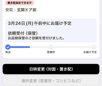この写真ってどう言うことなんですかね。受け取りは玄関ドア前だけど依 