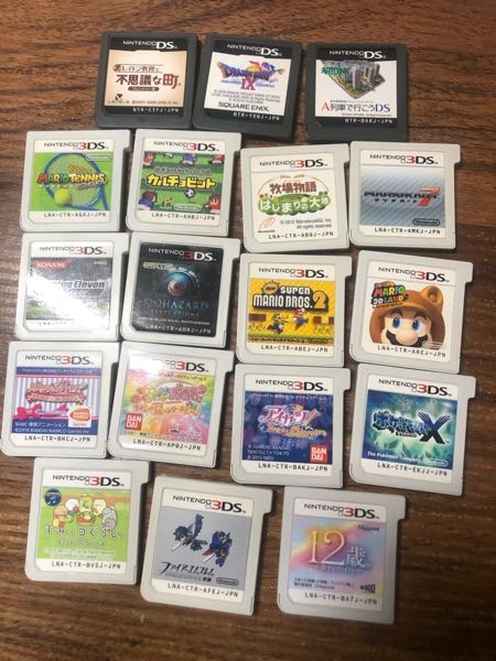 これらの3DS、DSのソフトはいくら位で売れますか？まとめて売った