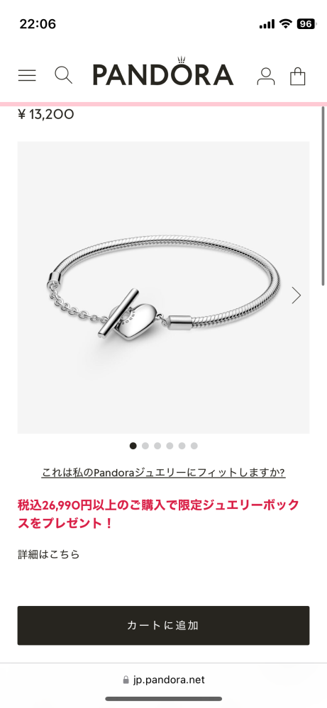 Pandoraのこのブレスレットを購入しようと思ってるんですが、これって