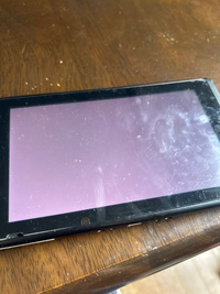 弟のSwitchが紫とピンクの間の色になってしまっていて、電源もボタンもききません。任天堂に修理出した方がいいんですかね？ 