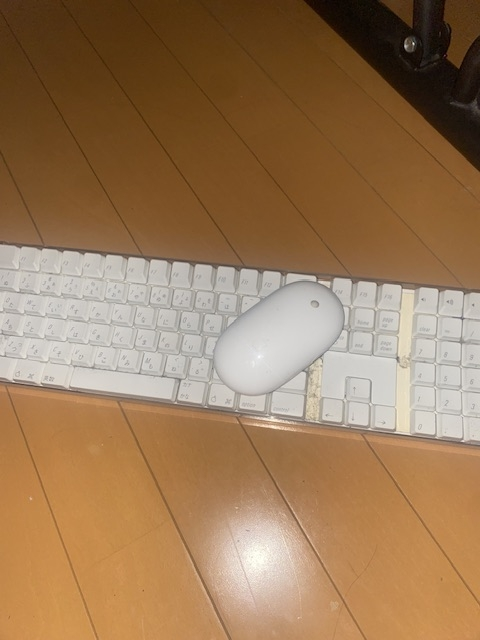 このヴィンテージなiMacのキーボードとマウスは、今のMacminiで使う事