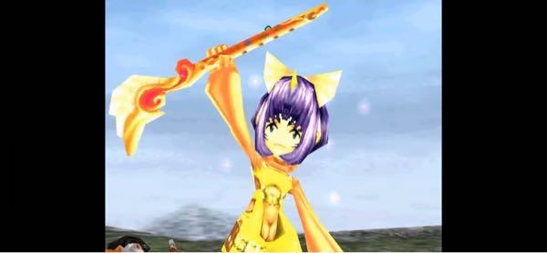ff9のエーコについて質問です。エーコが攻撃に入る際、持って