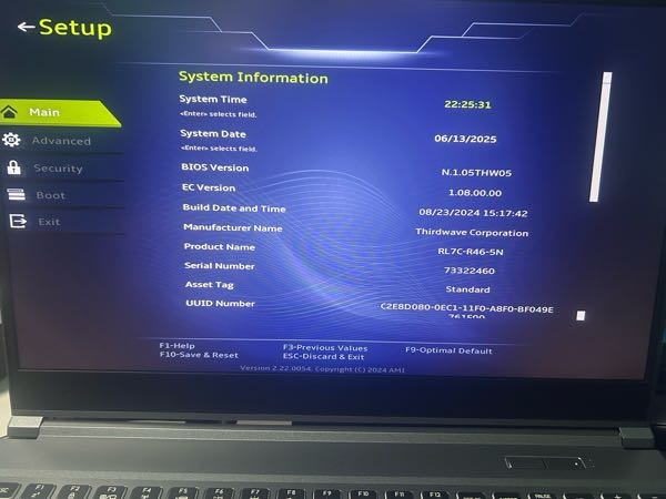 至急ガレリアのノートpcで急にこの画面がつき、消し方がわからないん