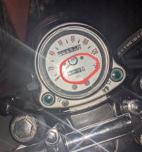 88NSR250 メーター 05933 km/h