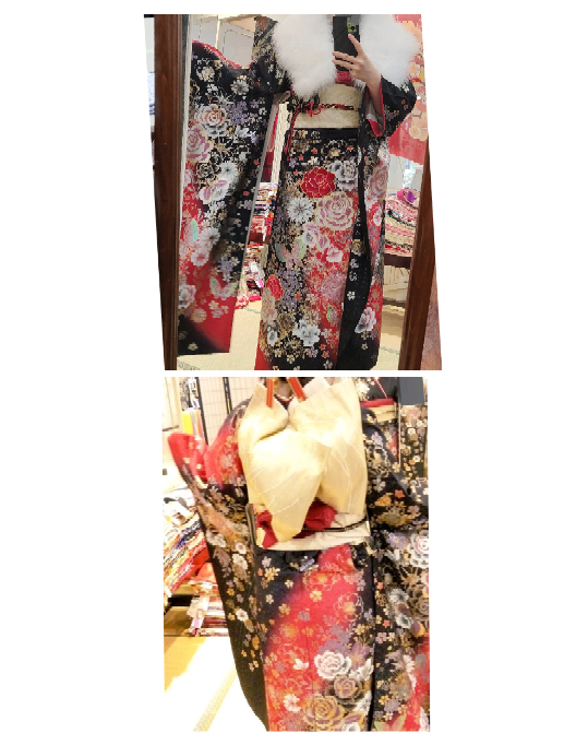 着物 単衣 刺繍 ピンクとイエローのドット きもの コットン 水玉