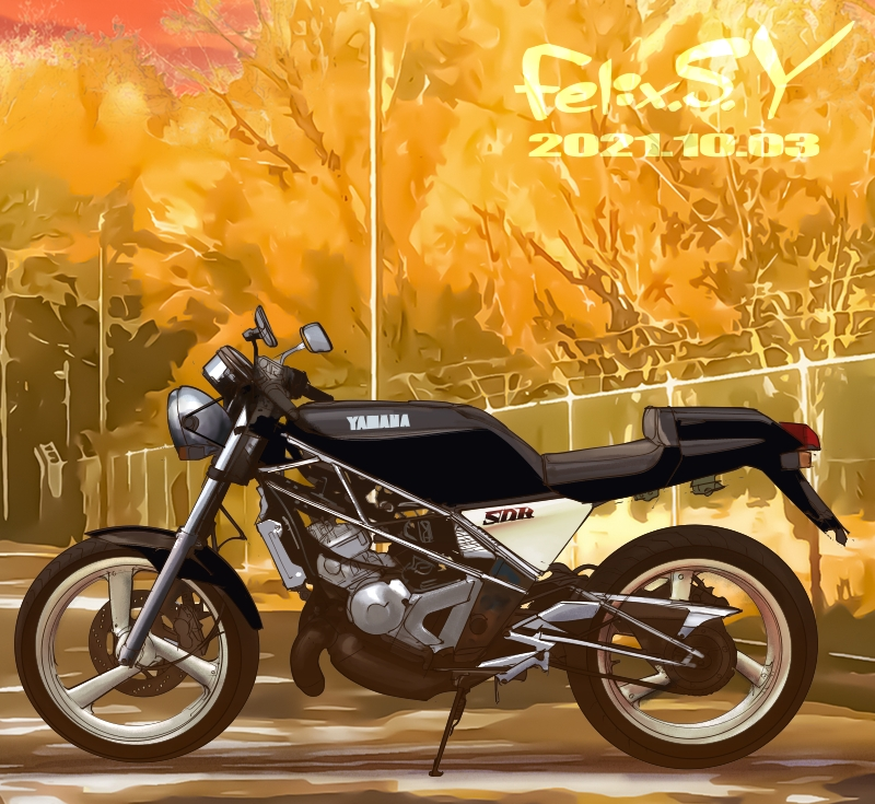 GT50ミニトレ用のタンクをSR400に取り付けたいと思うのですが
