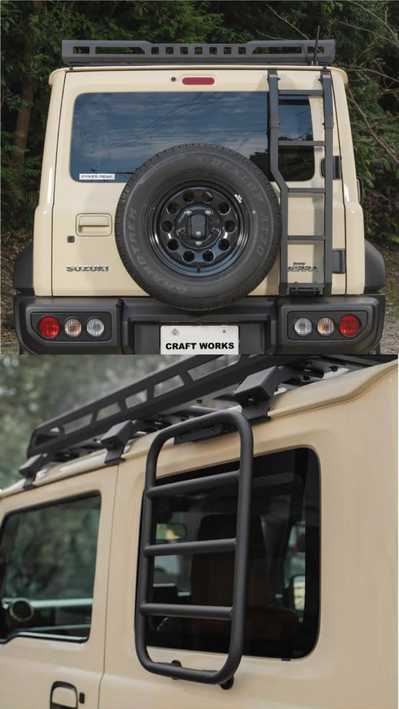 リアラダー CHIKU 新型スズキジムニー リアラダー ジムニーJB64 JB74シエラ