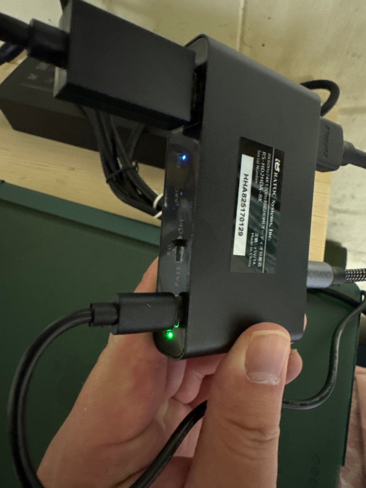 PS5からSONY製のホームシアターシステム（STR-KS380）へHDMI