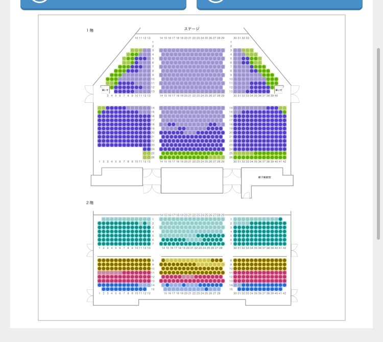 初めて劇団四季のアナ雪を観に行きます。前方左側A1の車いすの前の席と