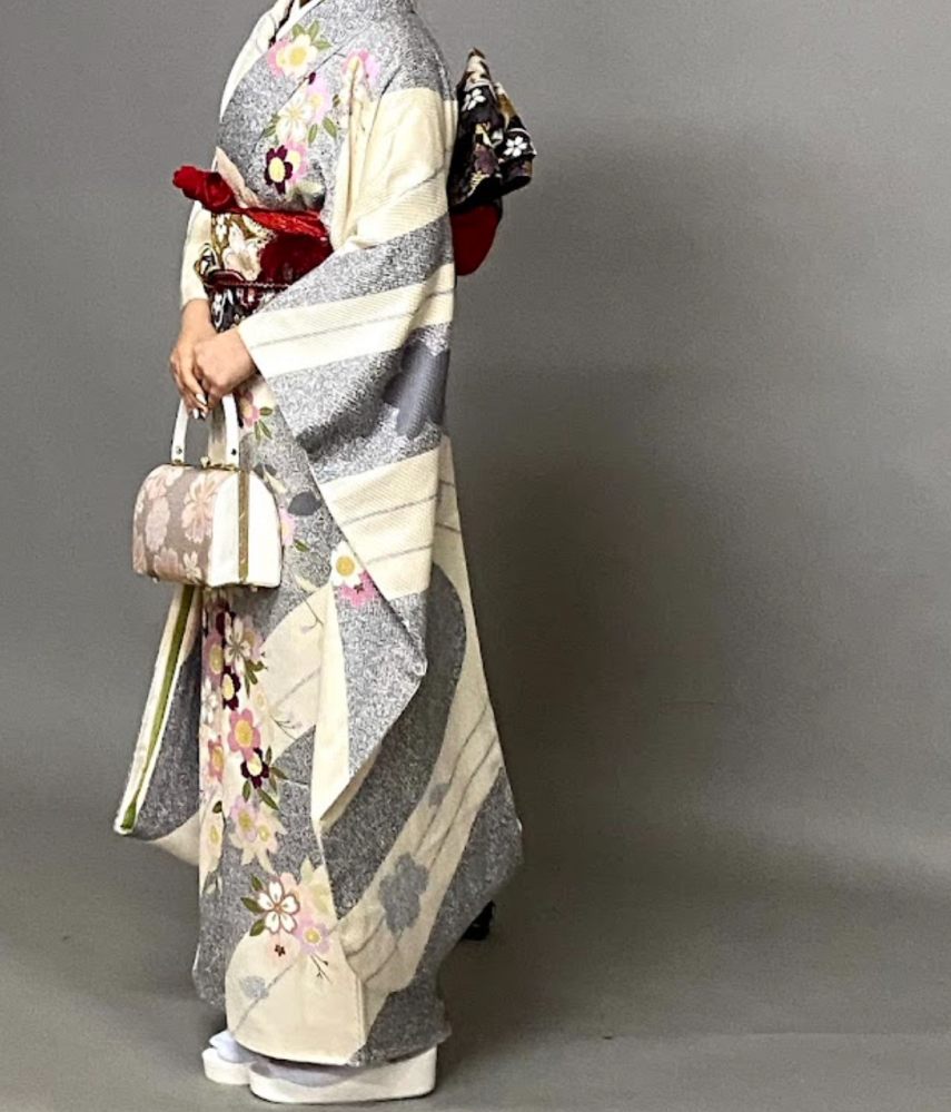 浴衣 Dita 大正ロマン牡丹寄せ 2025 浴衣5点セット(ゆかた・帯・下駄・着付けマニュアル・腰ひも