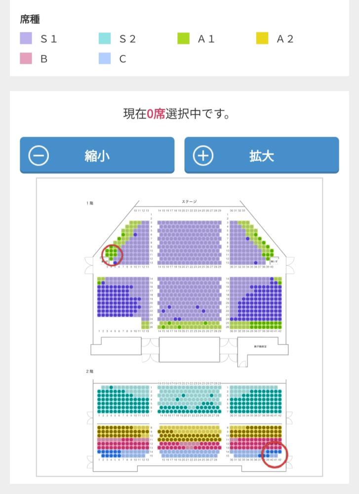 初めて劇団四季のアナ雪を観に行きます。前方左側A1の車いすの前の席と