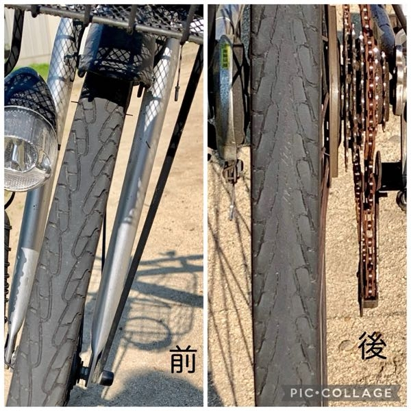 自転車のタイヤの寿命今日、自転車がパンクしたと思い、修理に出