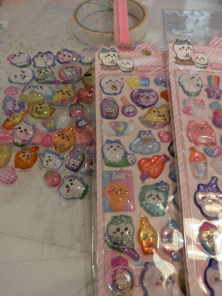 子供のために流行りのボンボンドロップシールをネットで購入したら