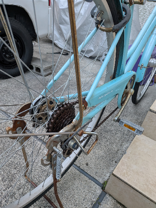 自転車ママチャリ内装変速 - 知人から使ってない自転車を譲って 