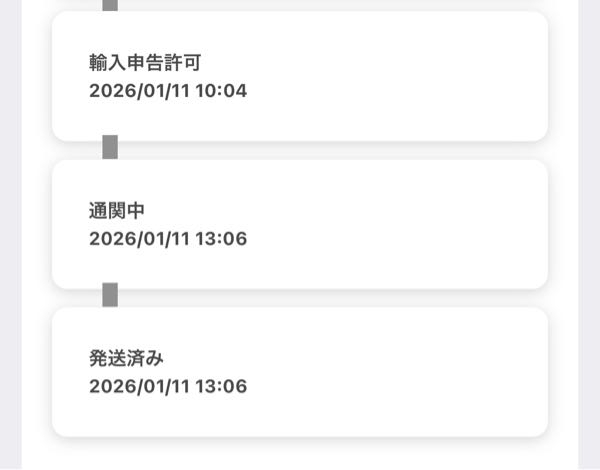 SHEINで7日夜に頼んで今「発送済み」と書かれていますが後何日くらいで