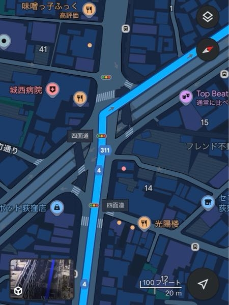 相談用ページ 原付でここを右折したいです。でも交差点が大きく、交通量も多いです