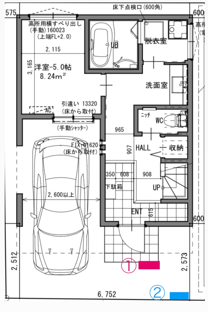 新築一戸建て門柱を置く場所について相談です。玄関ポーチにくっつける 