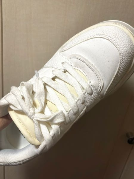 ZARAのスニーカーなんですけど、しばらく履かずに放置してたら靴紐