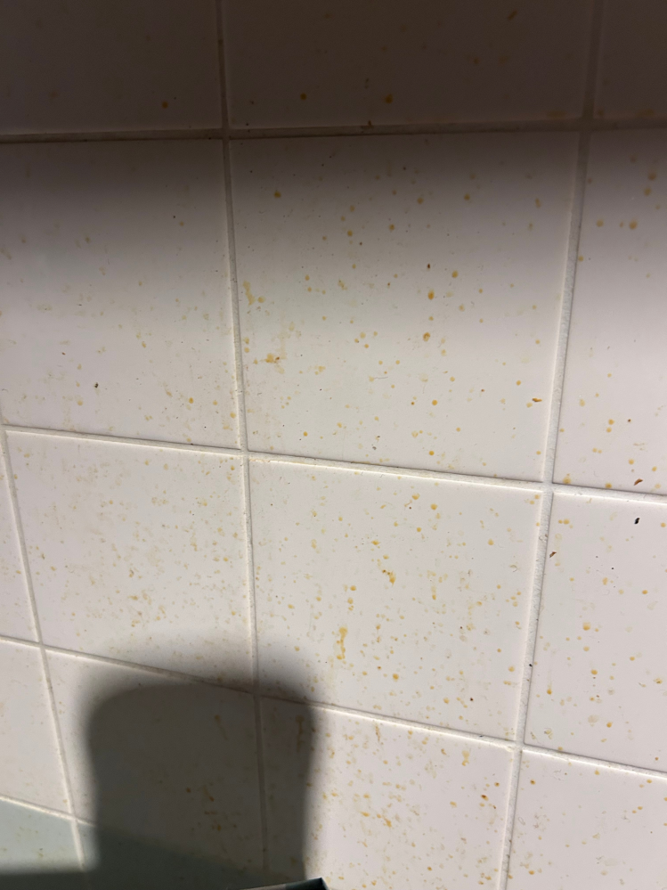 キッチンのタイルの油汚れが洗剤をつけてこすっても消えません。 何を使えばいいでしょうか？