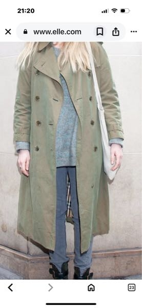 私は56歳女性です。私が若かり日の頃、Burberrysのトレンチコートに憧