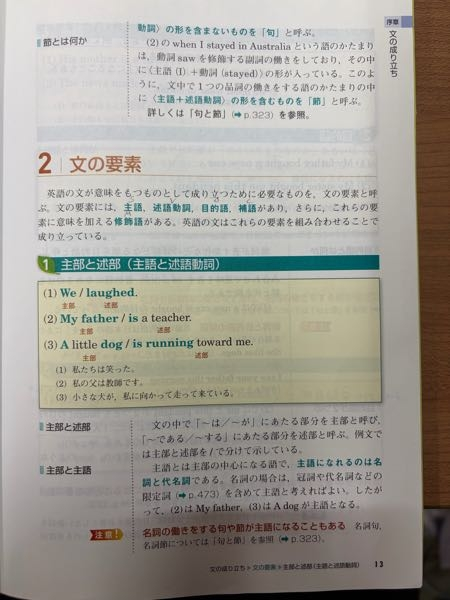 英文法文法に詳しい方お願いします。英文法書の始めの方に載っているの 