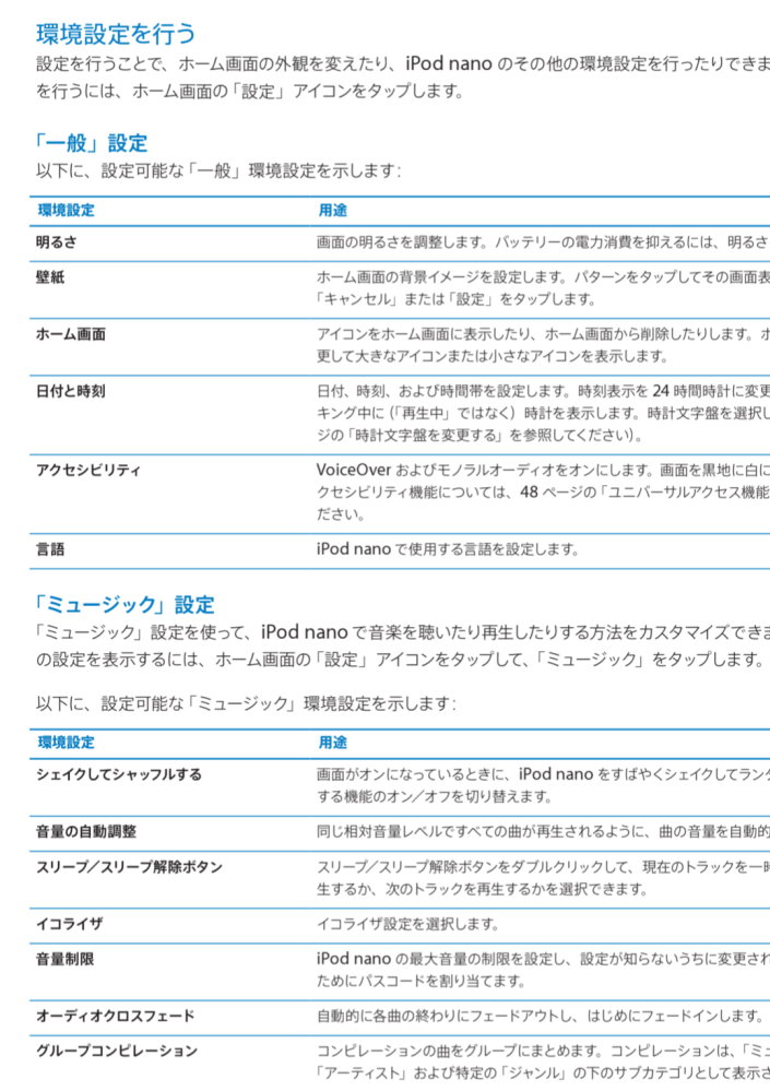 iPodnano第6世代の本体からの初期化はどうやればできるのでし