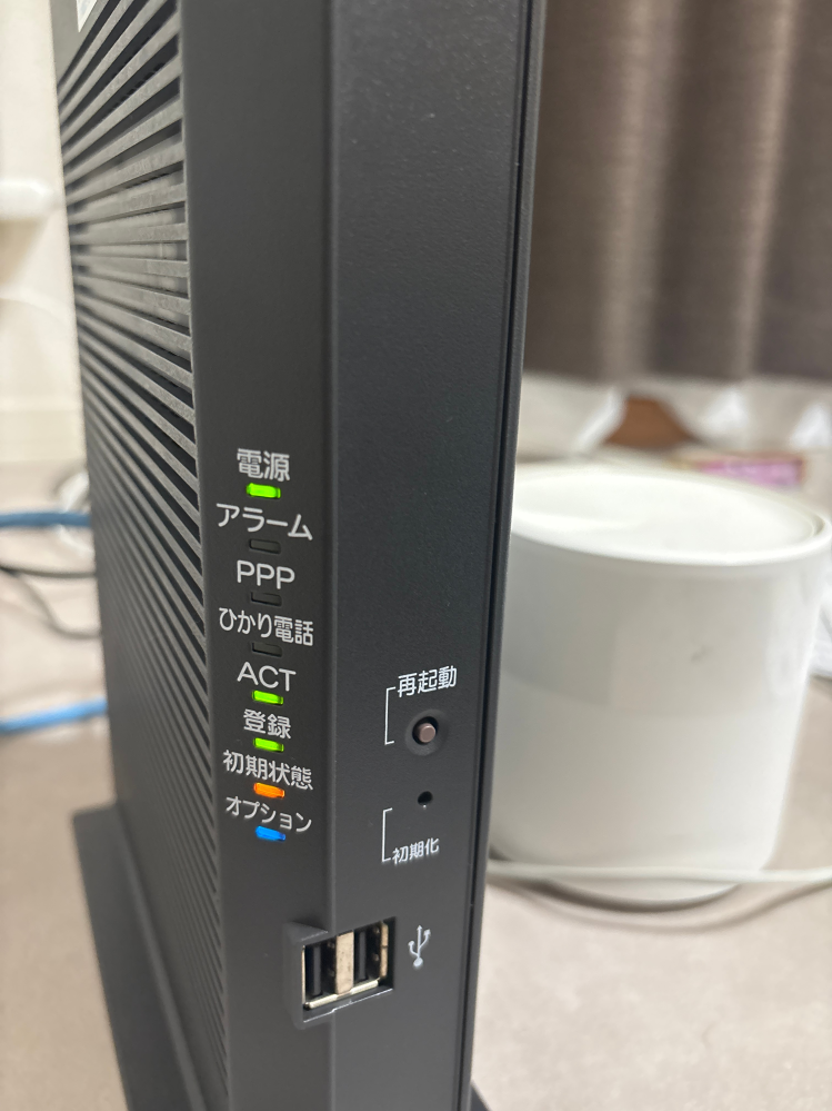 フレッツ光ですRS-500MIでこのようなかんじでオプションとAC 