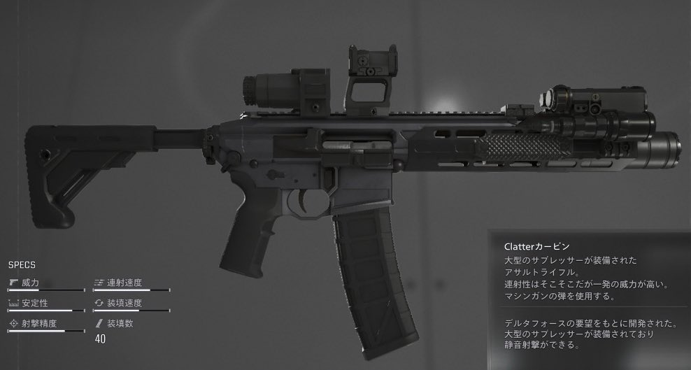 バイオハザード9レクイエムに登場するアサルトライフル『Clatter