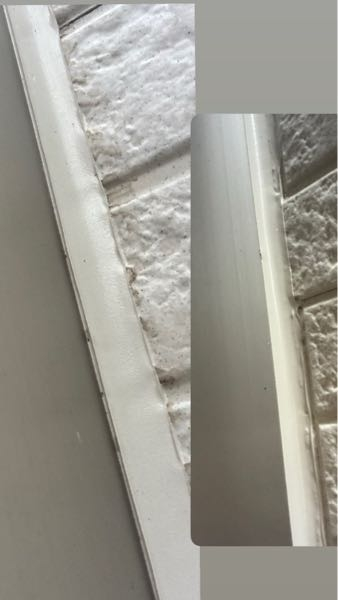 昨日、塗装前のコーキングを打ち直してもらいました。
サッシ周りは増し打ちです。
端が少し浮いているようになっていますが大丈夫でしょうか？ 