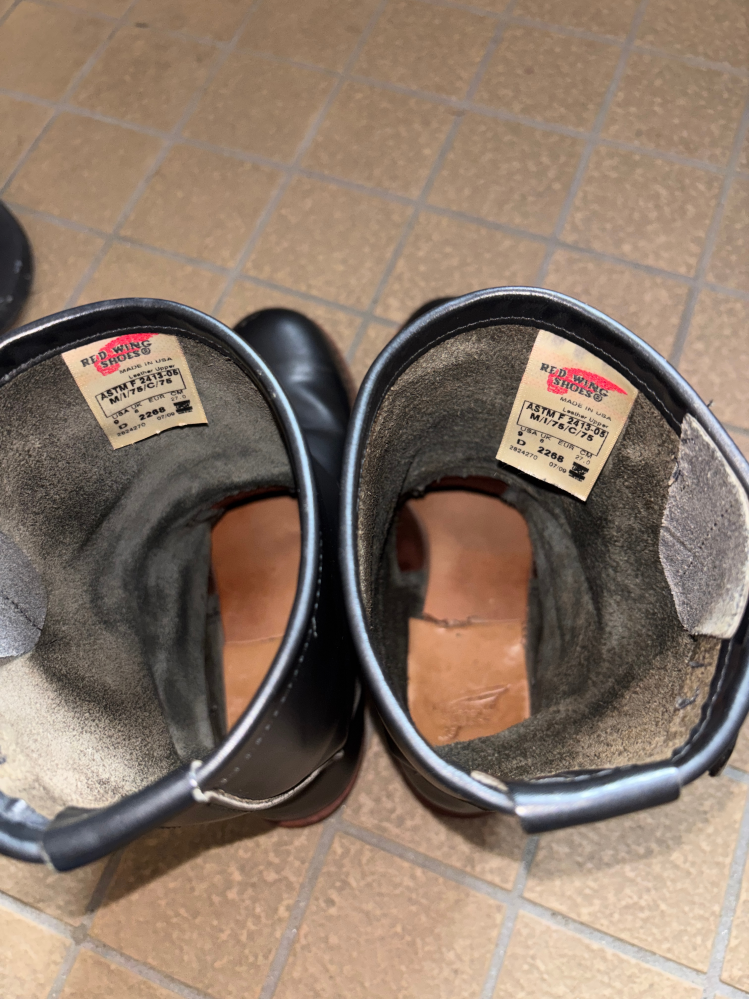 ほそみち様確認用 レッドウィングエンジニアブーツ2268を購入したのですがこれは本物