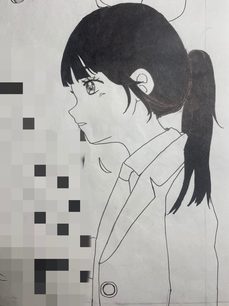 この人に影をつけて欲しいです、、どこにつければいいかよく分からない