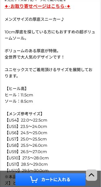 デモニアの靴を買おうとしているのですが、普段23cmを履いていてどの 