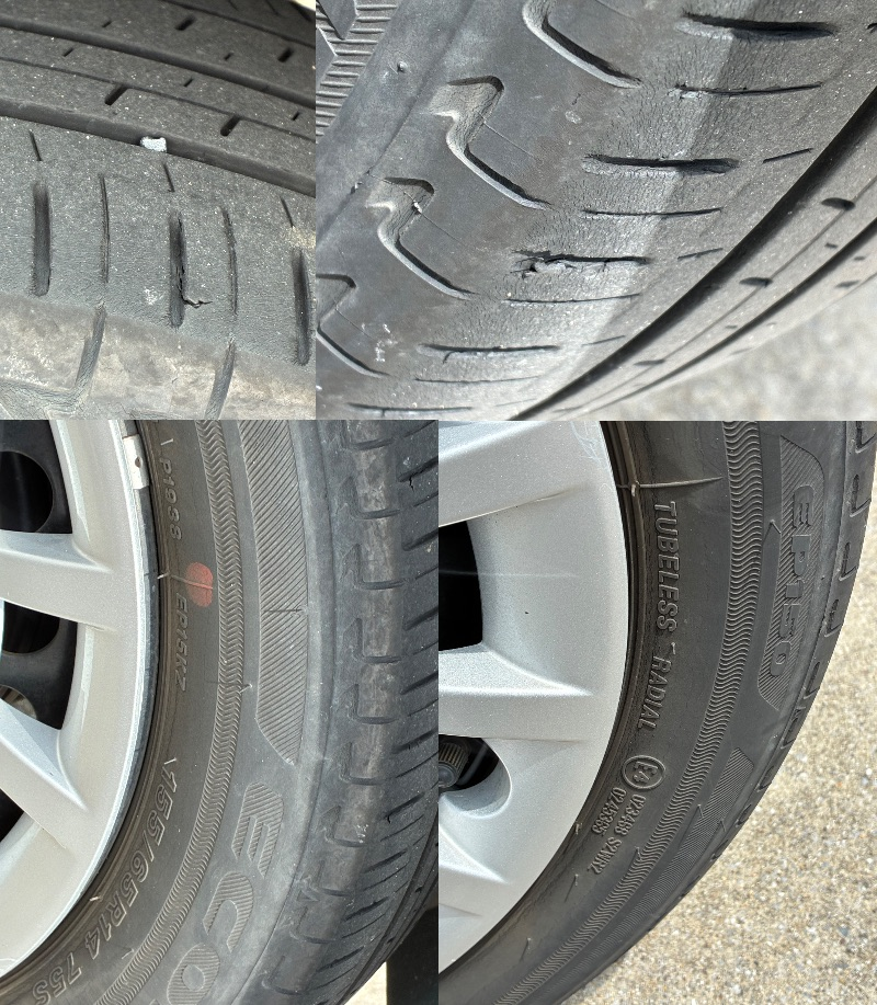 タイヤが交換時期なのか知りたいです新車購入から3年6ヶ月が経過して 